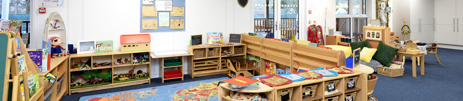 A picture of the new play area for children inside Oakengates Nursery.
