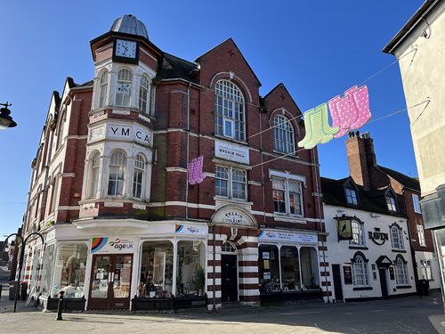 A picture of the YMCA building at 1 Walker Street, Telford