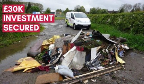 Council secures £30,000 to tackle fly-tipping