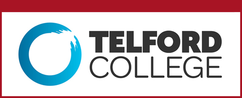 A picture of the Telford College logo, isolated on a white background