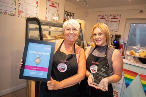 Image of the high street hero winners for 2022.
