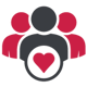 Group Of People Heart New