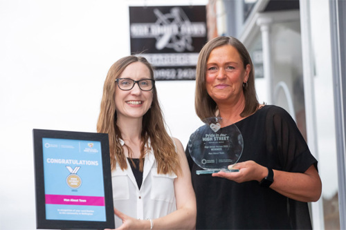 Image of the high street hero winners for 2022.