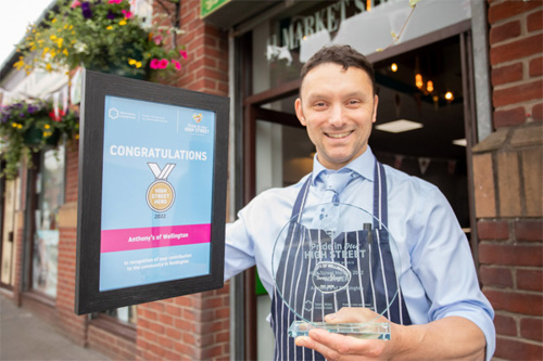 Image of the high street hero winners for 2022.