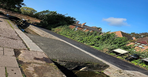 A photograph of Towpath ramp – Lock, Newport