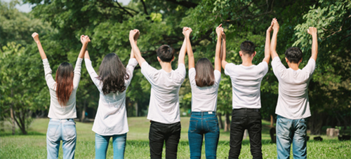 Group of young people