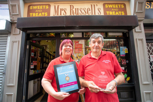 Image of the high street hero winners for 2022.