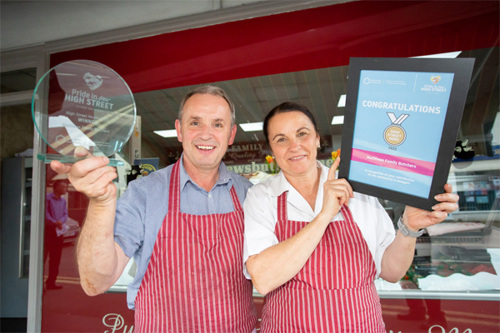 Image of the high street hero winners for 2022.