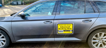 Private hire vehicles.