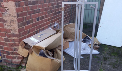 Carriages pub fly tip