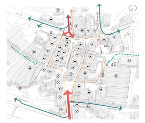 A map of Wellington conservation area.