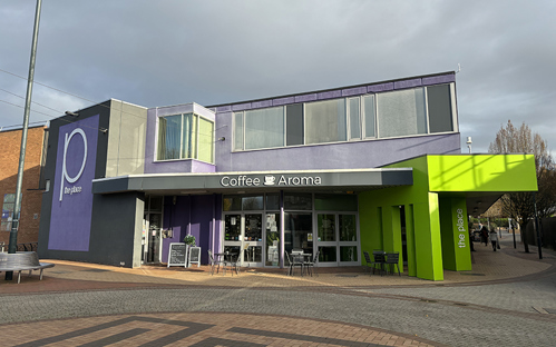 A picture of Telford Theatre from the outside.