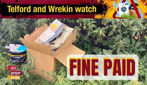 Image of the fly tip.