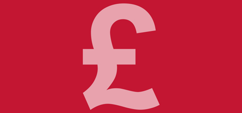 Money matters Pound sign
