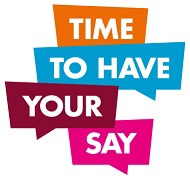 Picture of the &quot;Time to have your say&quot; logo