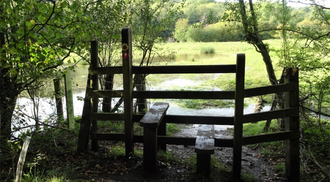 The Stile Into Short Wood Where The Hutchison Way Follows An Old Tramway Linking The Limestone Workings In Short Wood With The Limekilns In Limekiln Wood