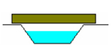 Clear span bridge illustration icon