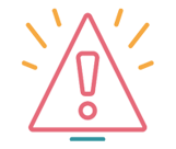 An image showing an icon of an exclamation mark inside a warning triangle
