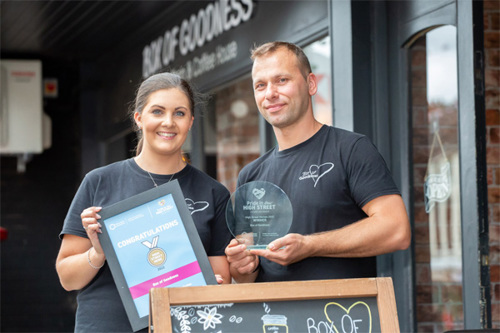 Image of the high street hero winners for 2022.