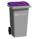 Grey Bin Purple Lid