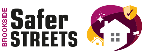 Image of the Brookside safer streets graphic logo
