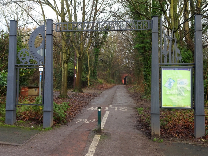 Town Park Gateway At Its Southern End