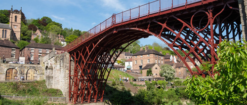 A photo of the bridge in Ironbridge Gorge
