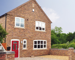 An exterior photograph showing the front of the property