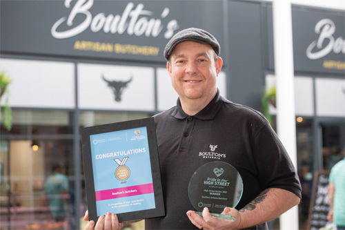 Image of the high street hero winners for 2022.