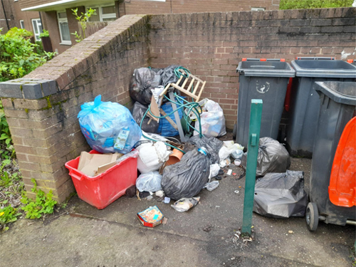 Image of a fly tip