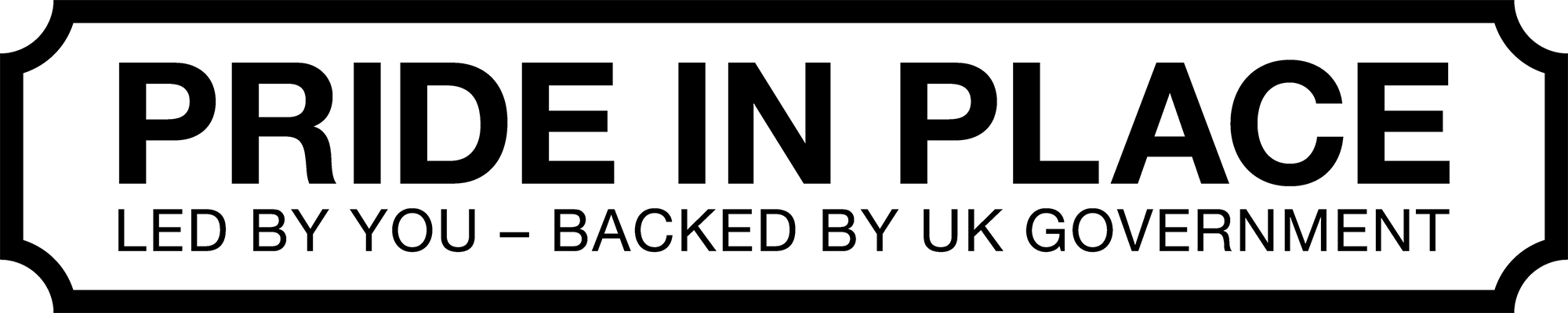 An illustration of the Pride in Place logo.