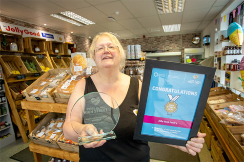 Image of the high street hero winners for 2022.
