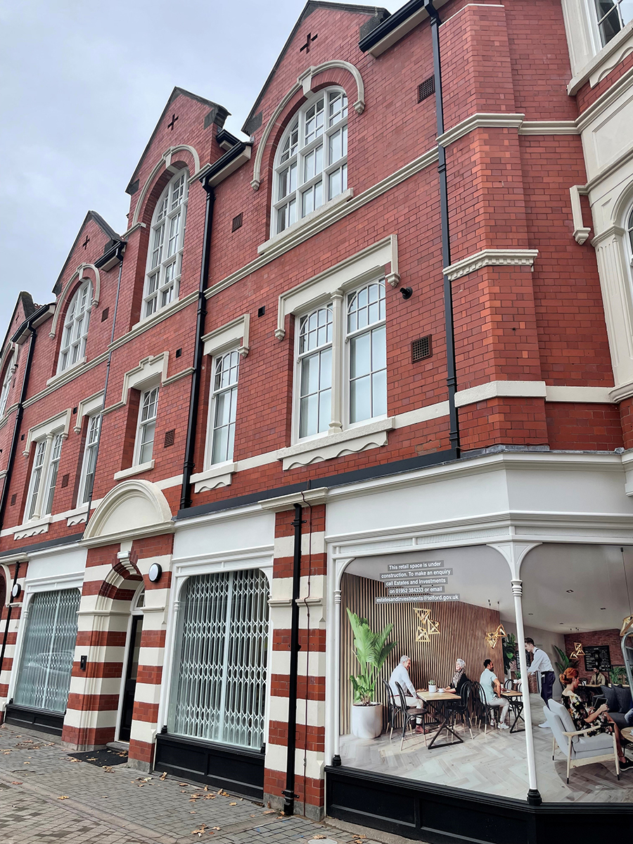 A picture of the recent works to 1 Walker Street, Wellington.