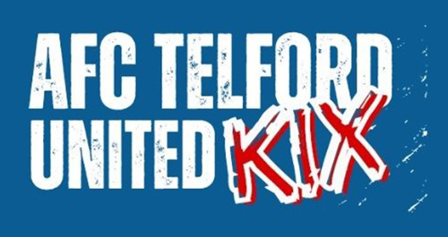 A picture of the AFC Telford Unite KIX logo.