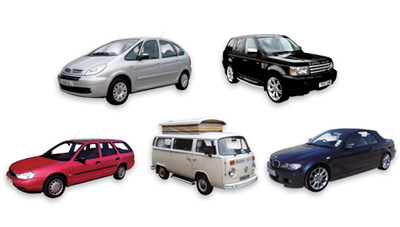 Illustration of vehicles you can use without a permit at HRCs