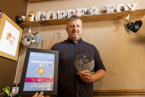 Image of the high street hero winners for 2022.