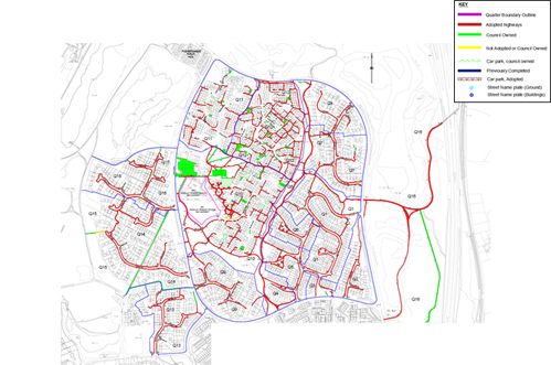 Image of the 16 estates around Randlay Avenue.