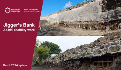 Jiggers Bank, retaining walls