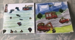 Year 2 pupil has created a birthday card and a welcome card for two other children