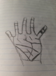 A hand sketch created by a year 5 pupil