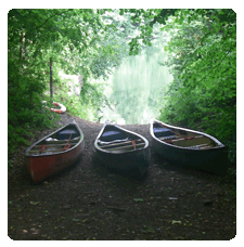 empty canoes
